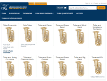 Tablet Screenshot of lowbrassmusic.com